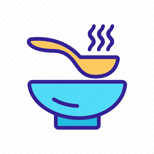 Contour, cooking, food, hot, soup icon - Download on Iconfinder