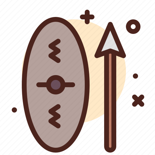 Shield, spear, travel, cultures, africa icon - Download on Iconfinder
