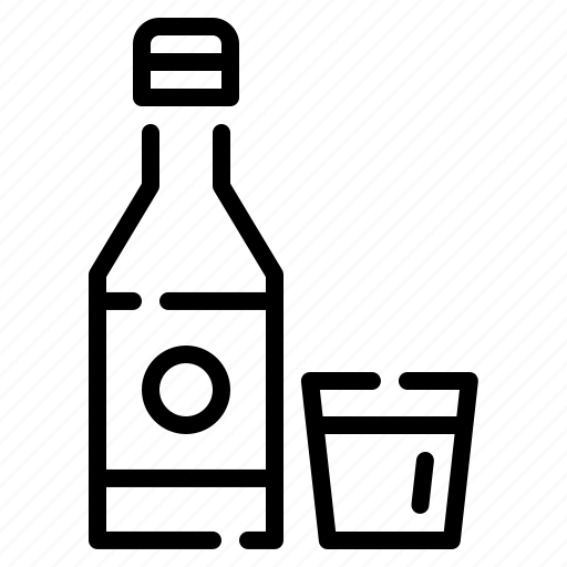 Soju, drink, korea, bottle, alcohol, korean, water icon - Download on Iconfinder