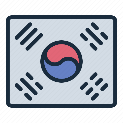 Flag, korea, country, culture, south korea icon - Download on Iconfinder
