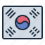 flag, korea, country, culture, south korea 