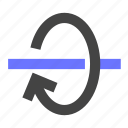 arrow, rotation, axis, turn, rotate, positive, x, frontal, 3d rotation