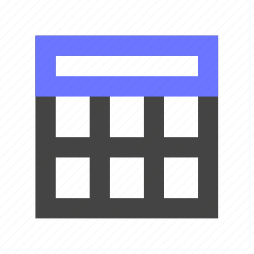 Layout, display, bar, dashboard, table, split, cells icon - Download on Iconfinder