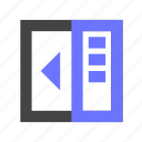panel, website, app, dock, layout, dashboard, sidebar, right, open