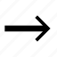 arrow, long, direction, right, navigation, next, continue, skip, signage 