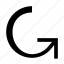 arrow, rotate, bottom, right, cycle, curve, counter, clockwise, flip 