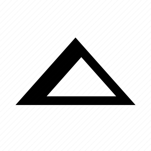 Caret, triangle, arrow, big, up, scroll, elevator icon - Download on Iconfinder
