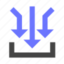data, arrows, input, command, prompt, down, download, import, ai