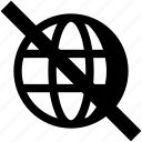 connection, globe, internet, browser, website, network, disconnected, disable, offline