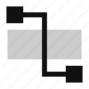 connector, chart, formatting, diagram, flowchart, elbow, workflow, flow, line