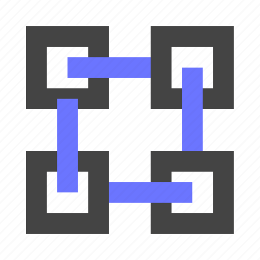 Blockchain, crypto, database, diagram, cryptography, data, infrastructure icon - Download on Iconfinder