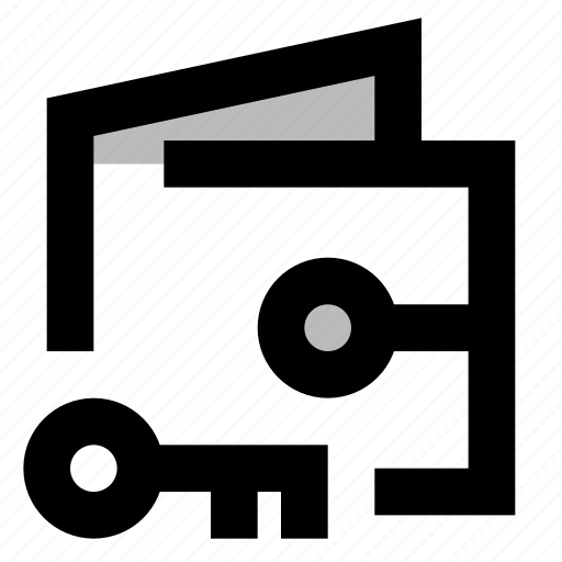 Wallet, crypto, nft, address, private, public, key icon - Download on Iconfinder
