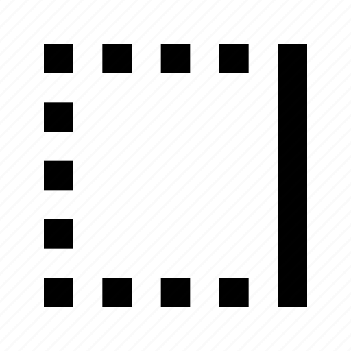 Border, outline, line, shape, table, cell, side icon - Download on Iconfinder