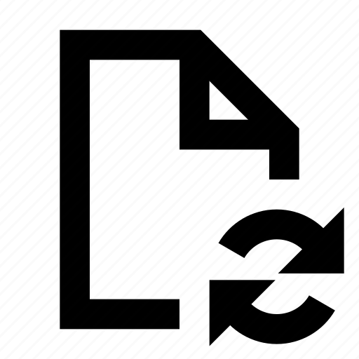 File, document, docs, page, arrow, reload, updates icon - Download on Iconfinder