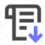 invoice, statement, bank, transaction, history, download, list, descending, sort 