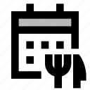 restaurant, calendar, booking, reservation, event, dinner, table, date, order