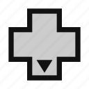 button, cross, game, controller, arrow, dpad, directional, pad, down