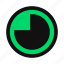 progress, game, pie, loading, round, timer, bar, one, third 