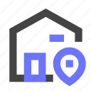 address, location, residential, private, building, home, pin, place, destination