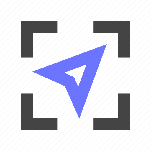 Scan, live, scanner, locate, navigation, arrow, route icon - Download on Iconfinder