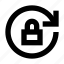 arrow, rotation, rotate, padlock, lock, phone, device, screen, enable 