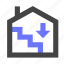 house, room, basement, stairs, down, cellar, floor, level, feature 