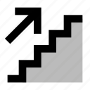 wayfinding, stairs, steps, accessibility, stairway, signage, arrow, sign, up