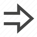 arrow, navigation, control, ui, direction, next, right, continue, skip