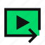 slide, presentation, media, slideshow, present, preview, restart, replay, video 