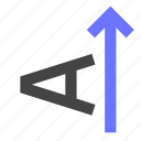 writing, direction, arrow, horizontal, text, rotation, up, typing, rotate