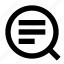 search, text, find, lookup, scanner, scan, line, content, magnifier 