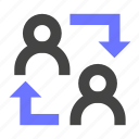 users, substitute, employee, worker, turnover, replace, switch, reshuffle, replacement