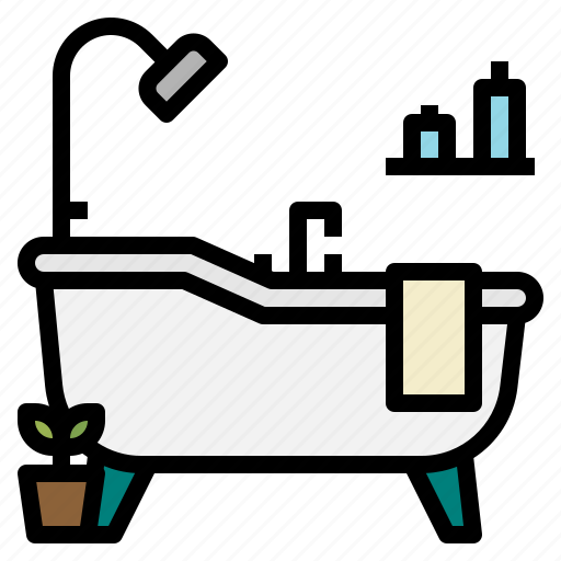 Bath, bathtub, clean, household, hygiene, hygienic, washing icon - Download on Iconfinder