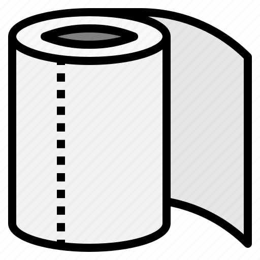Cleaning, miscellaneous, paper, roll, tissue, toilet icon - Download on Iconfinder
