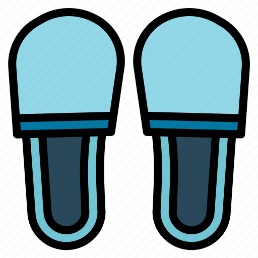 Comfortable, flip, flops, footwear, sandals, slipper, slippers icon - Download on Iconfinder