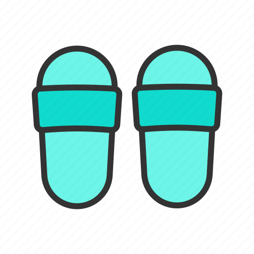 - slippers, footwear, sandals, fashion, slipper, flip-flops, beach icon - Download on Iconfinder