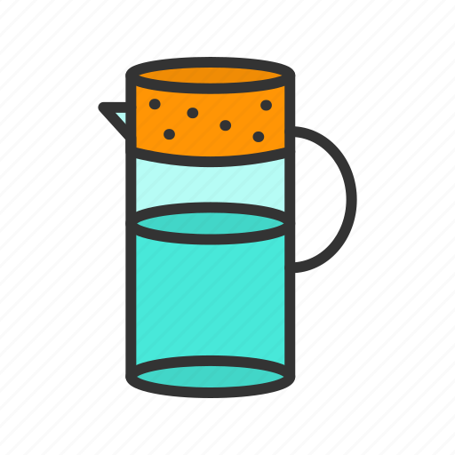 - jug with cork, drink, bottle, kitchen, juice, ewer, water-jug icon - Download on Iconfinder