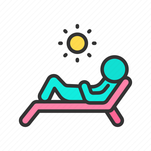 - sun bathing, vacation, beach, summer, travel, woman, holiday icon - Download on Iconfinder