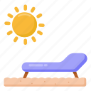 sunbed, sun bath, deck chair, beach bed, lounger