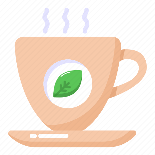 Herbal tea, teacup, tea mug, organic tea, hot tea icon - Download on Iconfinder