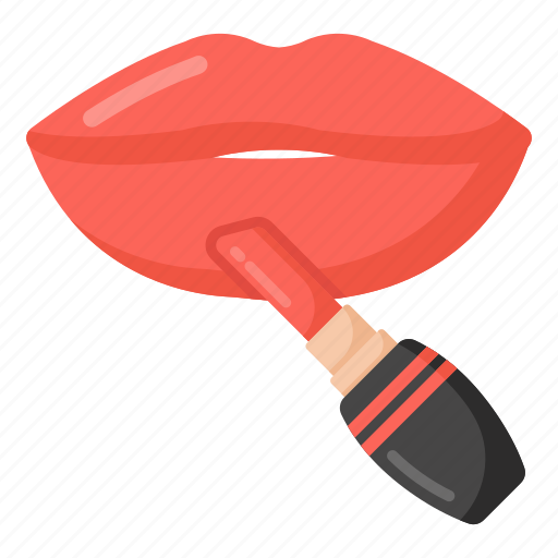 Applying lipstick, lip color, beauty, lips, glossy lips icon - Download on Iconfinder