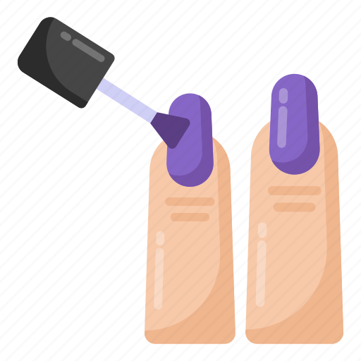 Nailplish, nail color, cosmetic, nail enamel, applying nailpolish icon - Download on Iconfinder