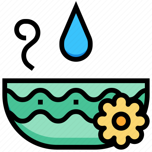 Bowl, flower, spa, water icon - Download on Iconfinder