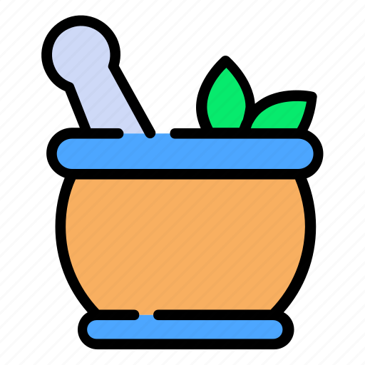 Beauty, cosmetic, herbal, mortar, spa, yoga icon - Download on Iconfinder
