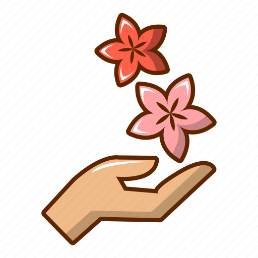 Aromatic, asian, ayurveda, beautiful, cartoon, flower, hand icon - Download on Iconfinder