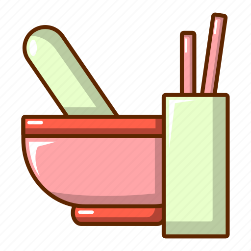 Abstract, bowl, cartoon, grind, mortar, pestle, pharmacy icon - Download on Iconfinder