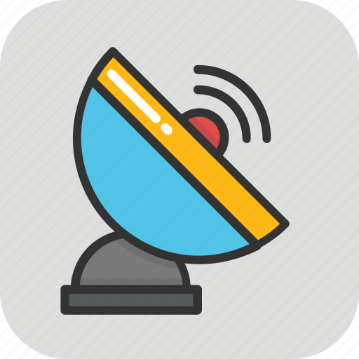 Dish antenna, parabolic antenna, radar, satellite dish, space icon - Download on Iconfinder