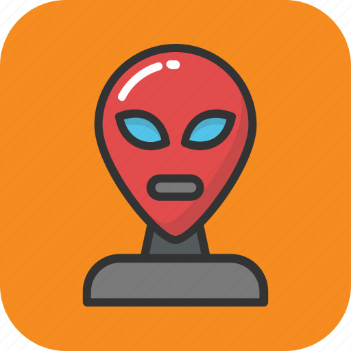 Alien, fear character, halloween, humanoid, spooky icon - Download on Iconfinder