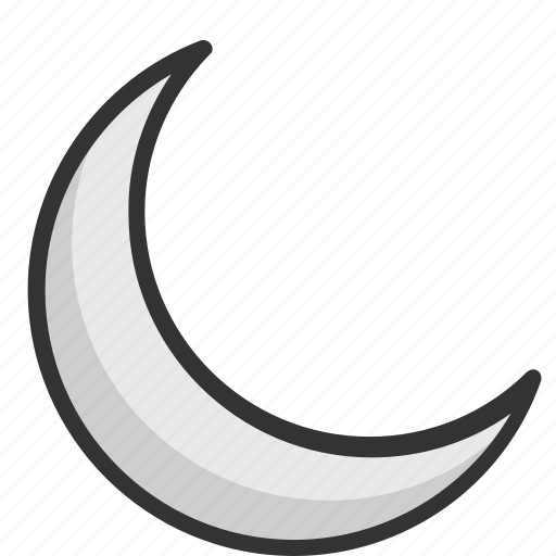 Crescent, evening, moon, nighttime, stars icon - Download on Iconfinder