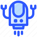claw, flying, hand, moon, robot, space